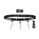 Ceinture porte dossard RUSH Energy Race belt Black avec 3 points de fixation et 6 porte gels