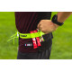 Ceinture porte dossard RUSH Energy Race belt Jaune avec 3 points de fixation et 6 porte gels