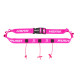 Ceinture porte dossard RUSH Energy Race belt Pink avec 3 points de fixation et 6 porte gels