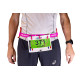 Ceinture porte dossard RUSH Energy Race belt Pink avec 3 points de fixation et 6 porte gels