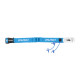 Ceinture porte dossard RUSH Energy Race belt Blue avec 3 points de fixation et 6 porte gels