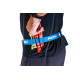 Ceinture porte dossard RUSH Energy Race belt Blue avec 3 points de fixation et 6 porte gels