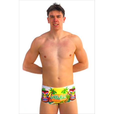 SWEAMS TRUNKS ALOHA TIKI - Boxer Natation Homme