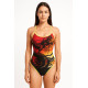 SWEAMS DRAGON ATTACK - Maillot femme 1 piece bretelles fines