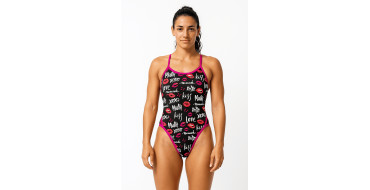 SWEAMS KISS - Maillot femme 1 piece bretelles fines