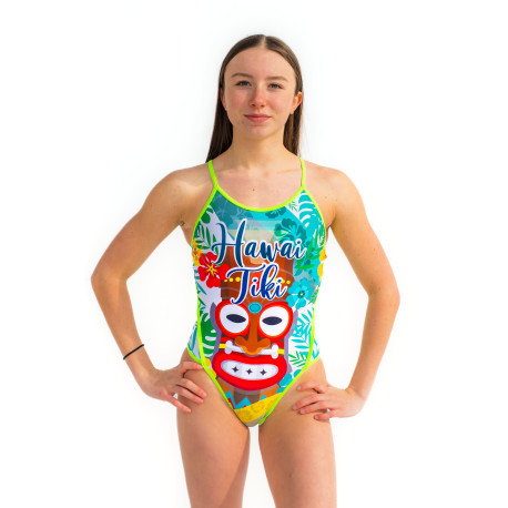 SWEAMS HAWAI TIKI - Maillot femme 1 piece bretelles fines