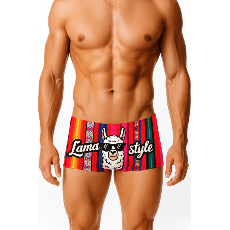 SWEAMS TRUNKS LAMA STYLE - Boxer Natation Homme