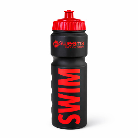 Bidon SWEAMS SWIM - Black Matt RED - 750ml 