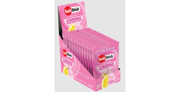 Pack de pastilles electrolyte à croquer SALTSTICK Fastchew - Saveur Pink Lemonade - 12 sachets de 10 pastilles