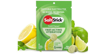 Pastilles electrolyte à croquer SALTSTICK Fastchew - saveur citron - 10 pastilles