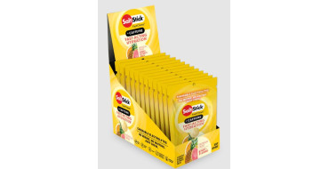 Pack de pastilles electrolyte à croquer SALTSTICK Fastchew - Saveur Tropical Twist + CAFFEINE - 12 sachets de 10 pastilles