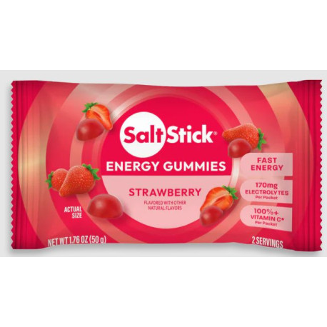 Gommes énergétiques SALTSTICK Energy GUMMIES - Saveur Strawberry - 1 sachet