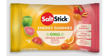 Gommes énergétiques SALTSTICK Energy GUMMIES - Saveur OMG (Orange Mangue Goyave)- 1 sachet