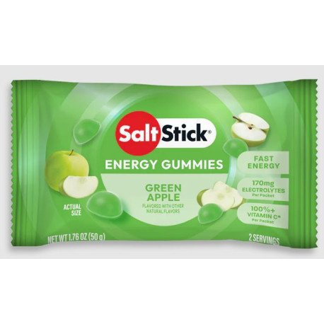 Gommes énergétiques SALTSTICK Energy GUMMIES - Saveur Green Apple - 1 sachet