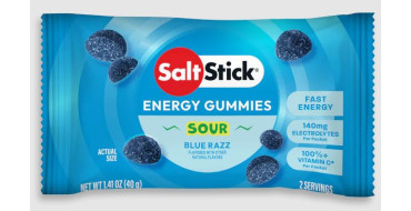 Gommes énergétiques SALTSTICK Energy GUMMIES - Saveur SOUR Blue Razz - 1 sachet