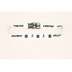 Ceinture porte dossard RUSH Basic Race belt Blanc avec 3 points