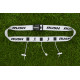 Ceinture porte dossard RUSH Basic Race belt Blanc avec 3 points